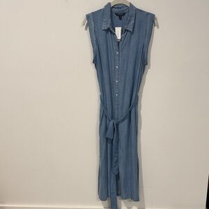 Banana Republic Denim Blue Midi Dress